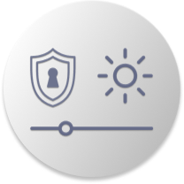 Increase privacy icon.